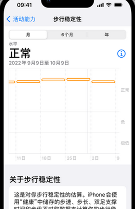 西湖iPhone手机维修如何在iPhone开启'步行稳定性通知'